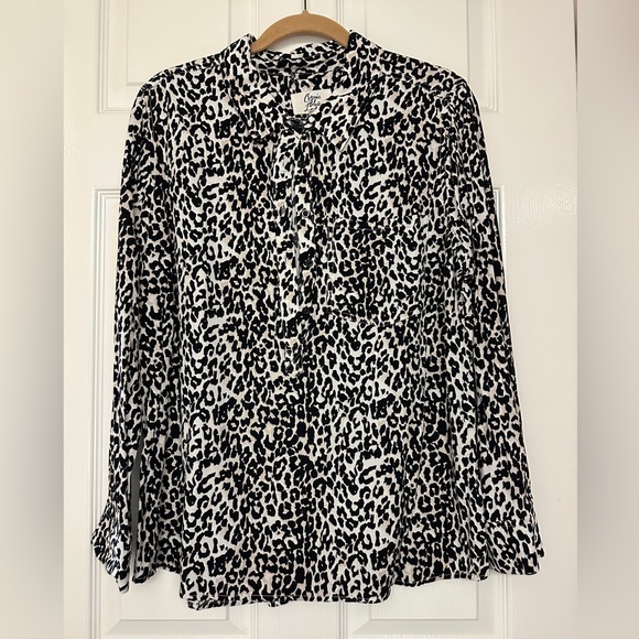 Cosmic Blue Love | Leopard Print Button Down Shirt - Picture 1 of 6